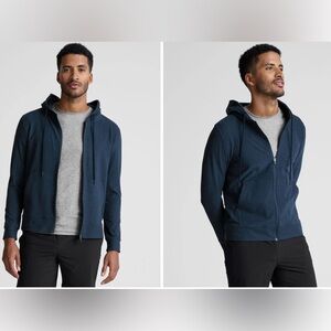 Beyond Yoga Men's Nocturnal Navy Freefit Men's Zip Hoodie